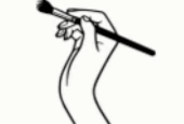Icon mit einem Pinsel